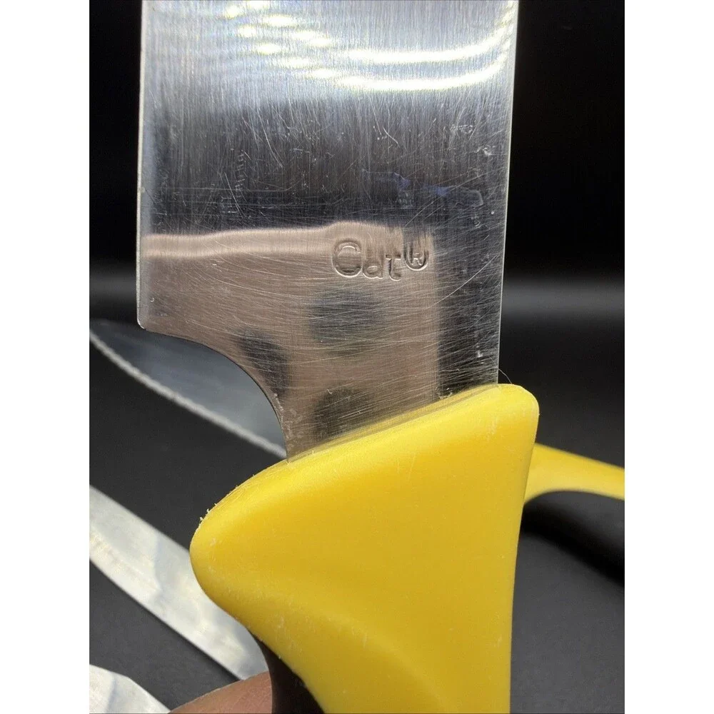 CAT Brand Kitchen Knives From Kutmaster. Butcher, Chef, Utility And Paring. Used